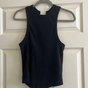 Free people black ribbed tank